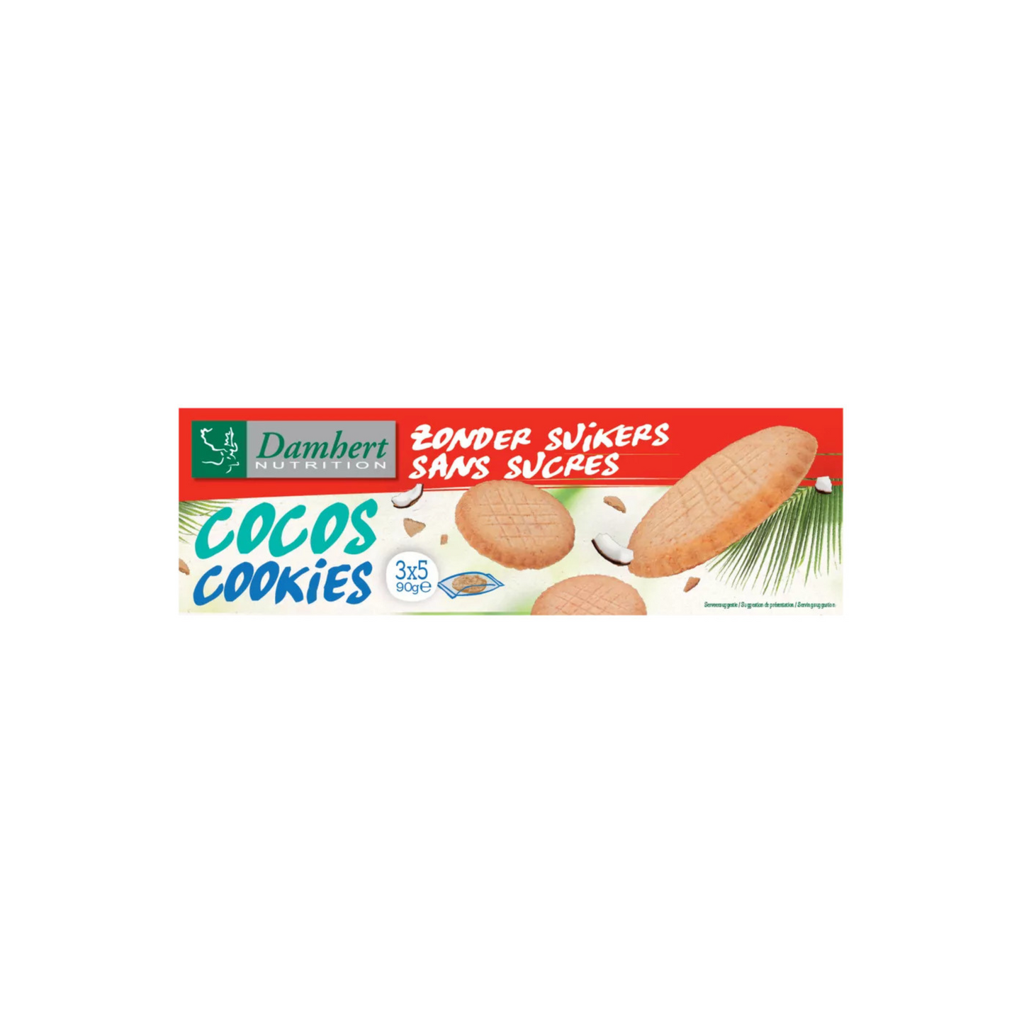 Kookosküpsised ilma suhkruta Damhert, 90g