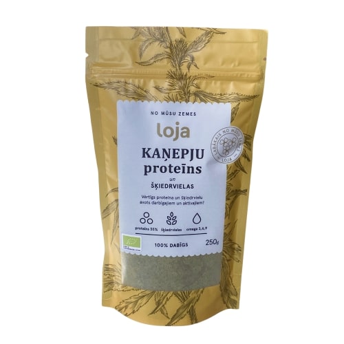 kaņepju proteīns, šķiedrvielas, bio kapju proteīns