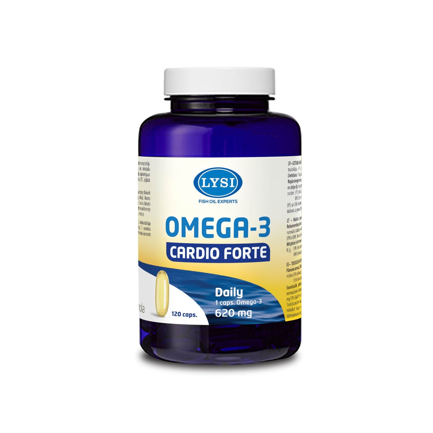 LYSI Omega-3 Cardio Forte, zivju eļļa,