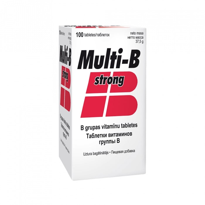 Multi-B strong, 100 tabletes