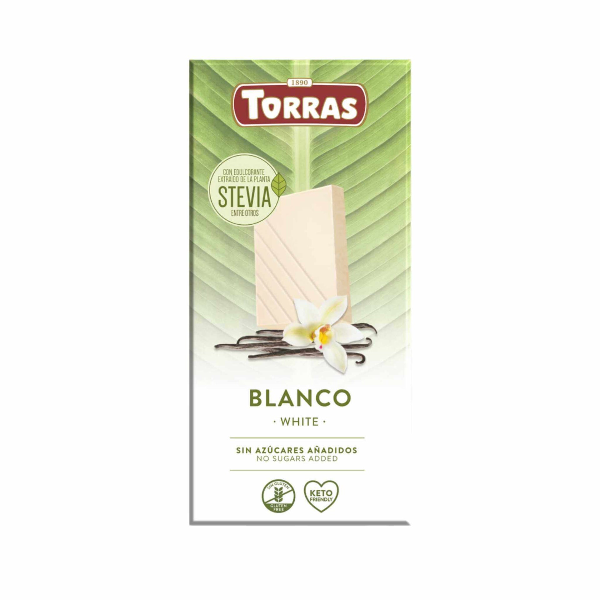 БелыйшоколадбездобавленногосахараSTEVIA,Torras,100г