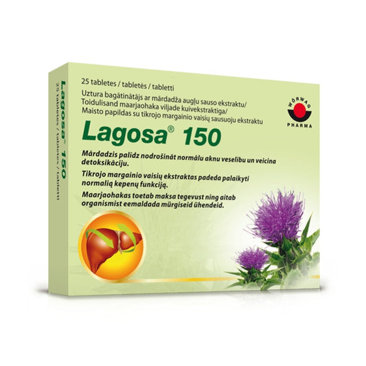 Lagosa 150, 25 tabletes, mārdadzis, cukura diebēts, vitamīni, mārdadzis