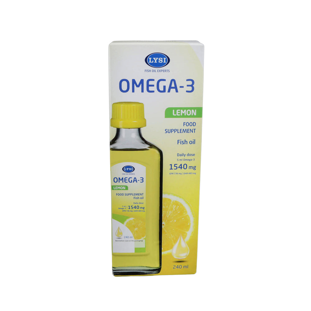 LYSI Omega-3 zivju eļļa,ar citronu garšu
