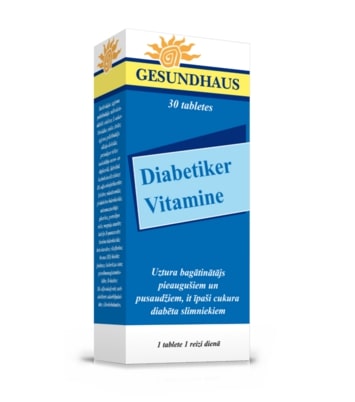 Diabetiker Vitamine, cukura diebēts, vitamīni